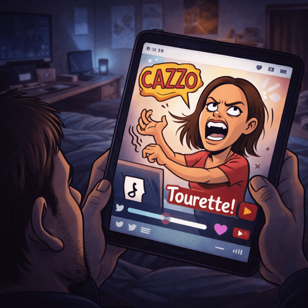 tourette sui social video con coprolalia e rappresentazione distorta dei tic online