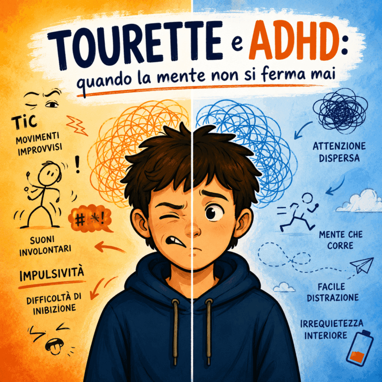 Tourette e ADHD: quando la mente non si ferma mai